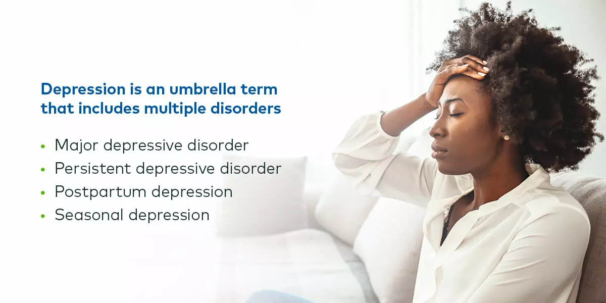 Types of depression disorders